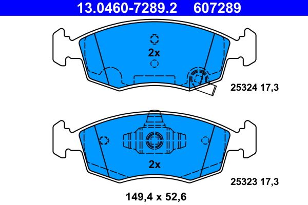 ATE 13.0460-7289.2 Brake Pad Set, disc brake