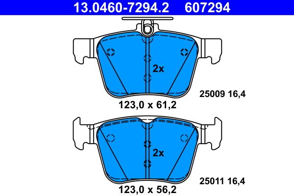 ATE 13.0460-7294.2 Brake Pad Set, disc brake