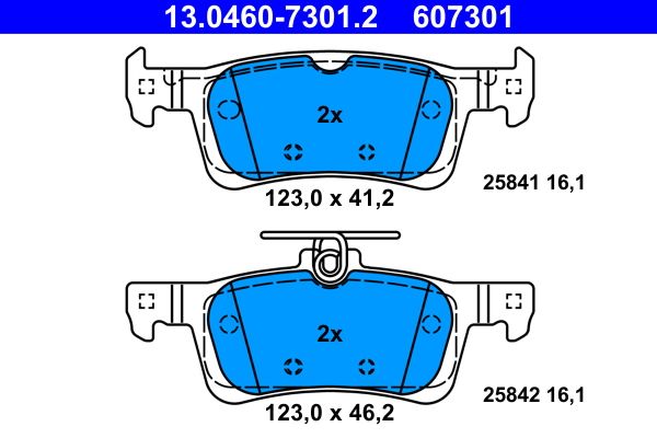 ATE 13.0460-7301.2 Brake Pad Set, disc brake