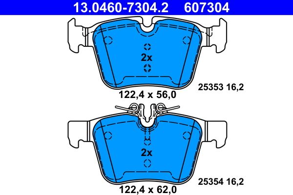 ATE 13.0460-7304.2 Brake Pad Set, disc brake