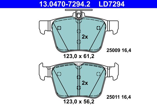 ATE 13.0470-7294.2 Brake Pad Set, disc brake