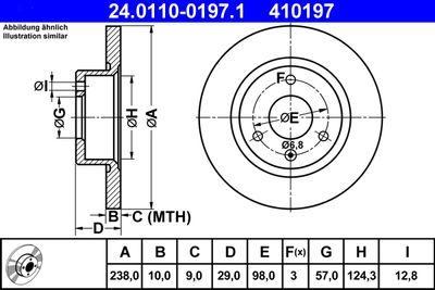 Brake Disc ATE 24.0110-0197.1