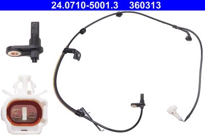 Sensor, wheel speed ATE 24.0710-5001.3