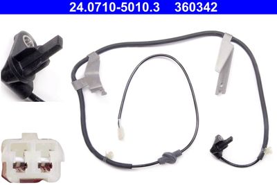 Sensor, wheel speed ATE 24.0710-5010.3