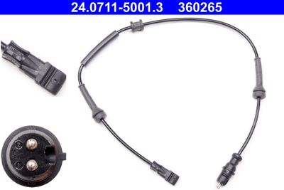 Sensor, wheel speed ATE 24.0711-5001.3