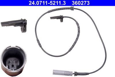 Sensor, wheel speed ATE 24.0711-5211.3