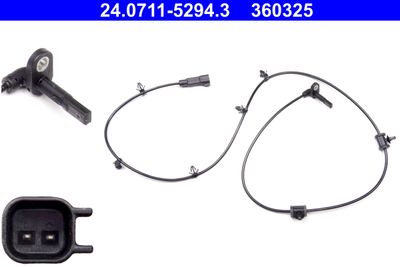 Sensor, wheel speed ATE 24.0711-5294.3
