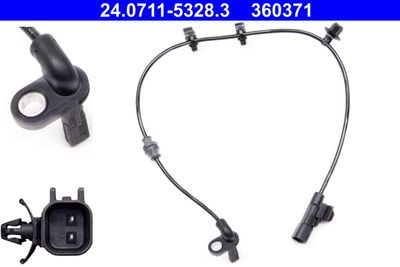 Sensor, wheel speed ATE 24.0711-5328.3