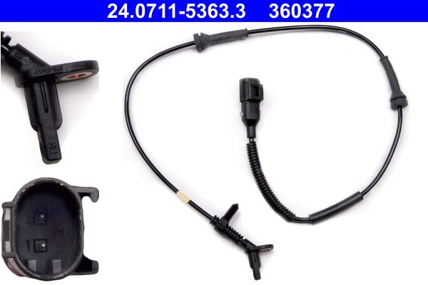 ATE 24.0711-5363.3 Sensor, wheel speed