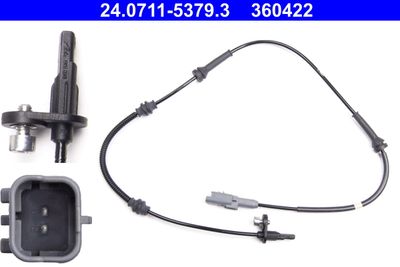 Sensor, wheel speed ATE 24.0711-5379.3