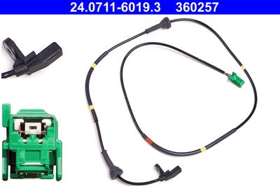 Sensor, wheel speed ATE 24.0711-6019.3