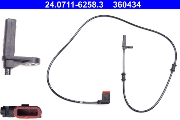 ATE 24.0711-6258.3 Sensor, wheel speed