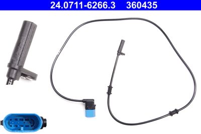 Sensor, wheel speed ATE 24.0711-6266.3