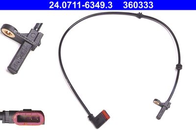 Sensor, wheel speed ATE 24.0711-6349.3