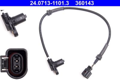 Sensor, wheel speed ATE 24.0713-1101.3