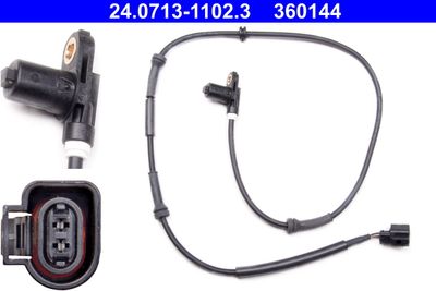 Sensor, wheel speed ATE 24.0713-1102.3