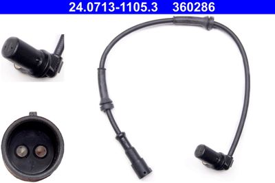 Sensor, wheel speed ATE 24.0713-1105.3