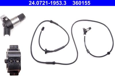 Sensor, wheel speed ATE 24.0721-1953.3