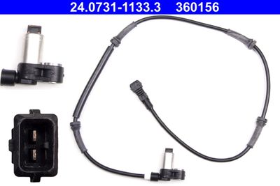 Sensor, wheel speed ATE 24.0731-1133.3