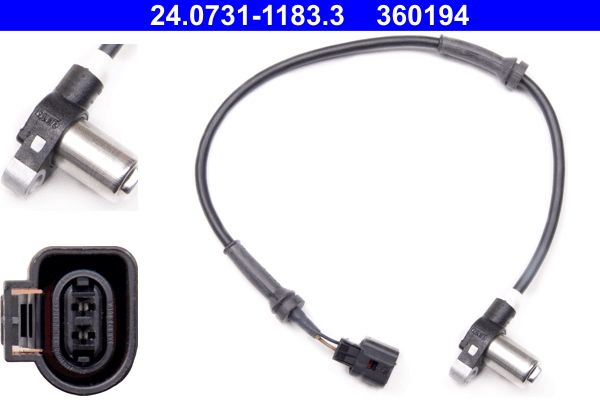 ATE 24.0731-1183.3 Sensor, wheel speed