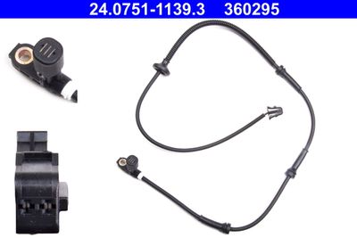 Sensor, wheel speed ATE 24.0751-1139.3