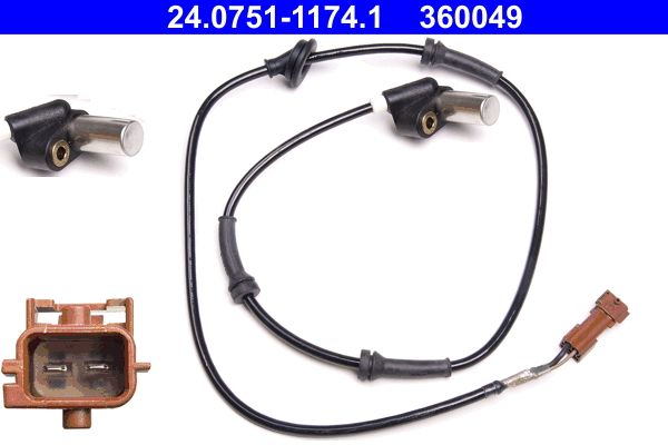 ATE 24.0751-1174.1 Sensor, wheel speed