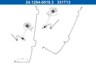 Brake Hose ATE 24.1294-0018.3