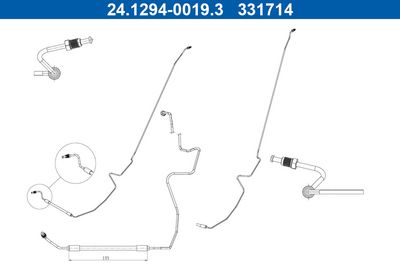 Brake Hose ATE 24.1294-0019.3