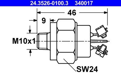 Stop Light Switch ATE 24.3526-0100.3
