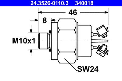 Stop Light Switch ATE 24.3526-0110.3