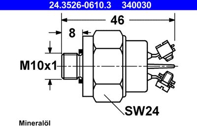 Switch, stop light ATE 24.3526-0610.3