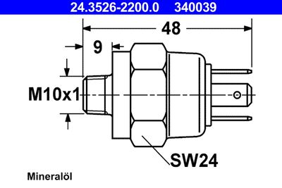 Switch, stop light ATE 24.3526-2200.0