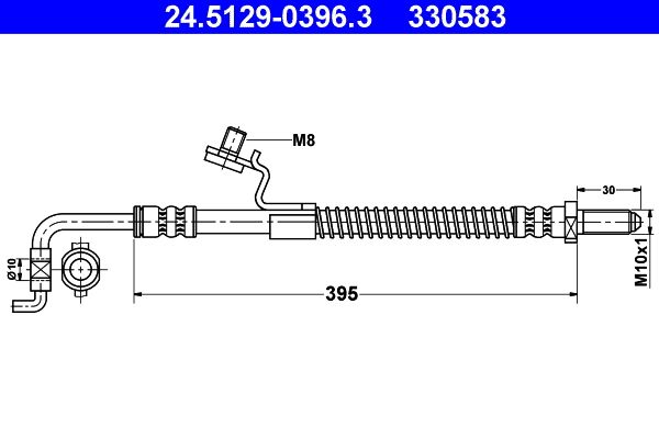 ATE 24.5129-0396.3 Brake Hose