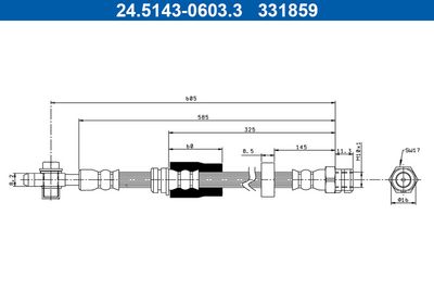 Brake Hose ATE 24.5143-0603.3