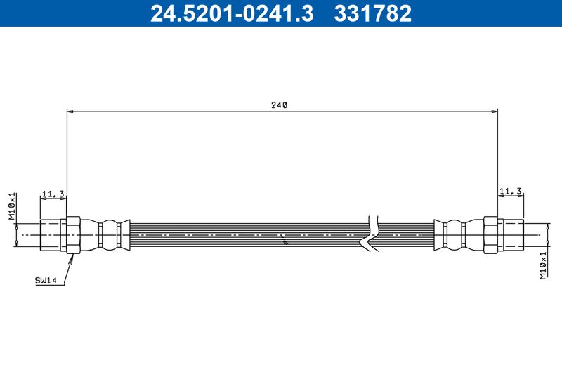 ATE 24.5201-0241.3 Brake Hose