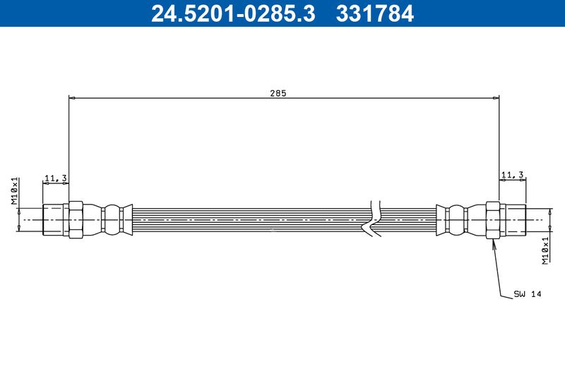 ATE 24.5201-0285.3 Brake Hose
