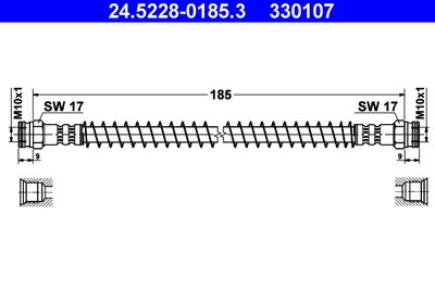 Brake Hose ATE 24.5228-0185.3