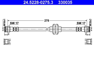 Brake Hose ATE 24.5228-0275.3
