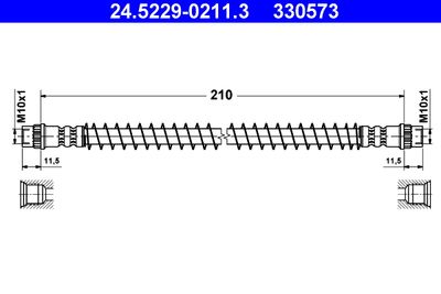 Brake Hose ATE 24.5229-0211.3
