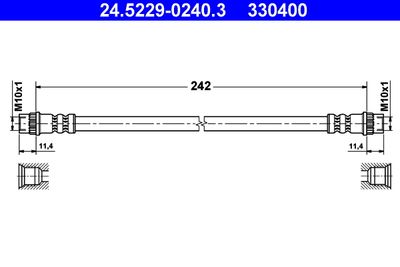 Brake Hose ATE 24.5229-0240.3