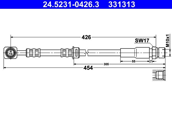 ATE 24.5231-0426.3 Brake Hose