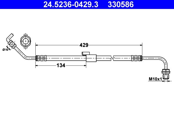 ATE 24.5236-0429.3 Brake Hose