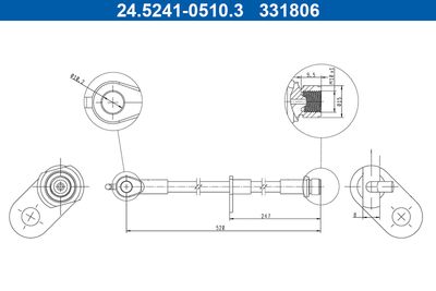 Brake Hose ATE 24.5241-0510.3
