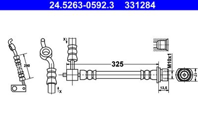 Brake Hose ATE 24.5263-0592.3