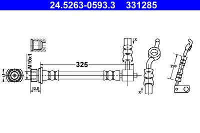 Brake Hose ATE 24.5263-0593.3