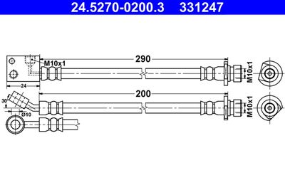 Brake Hose ATE 24.5270-0200.3