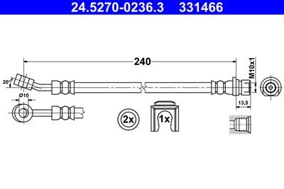 Brake Hose ATE 24.5270-0236.3