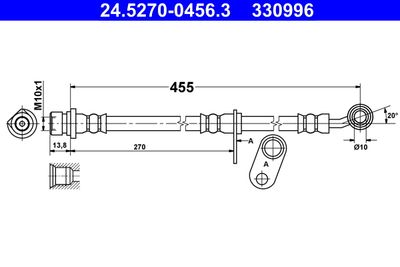 Brake Hose ATE 24.5270-0456.3
