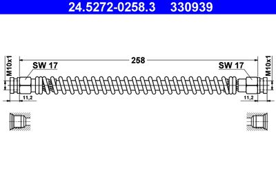 Brake Hose ATE 24.5272-0258.3