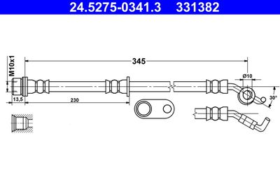 Brake Hose ATE 24.5275-0341.3